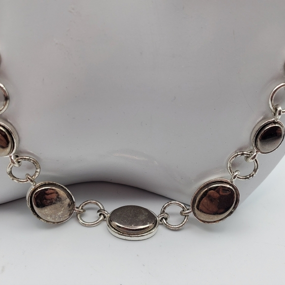 Antiquated circle chain necklace‎ N2306 - Picture 2 of 4